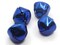 4 30mm Shiny Royal Blue Jingle Bells Christmas Sleigh Bell Charms